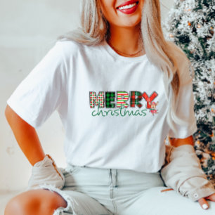 Feliz Navidad y camiseta de las mujeres