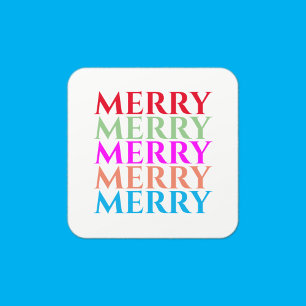 Feliz Navidad y coloridos Pegatinas