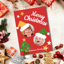 Feliz Navidad y divertidos dos Santa