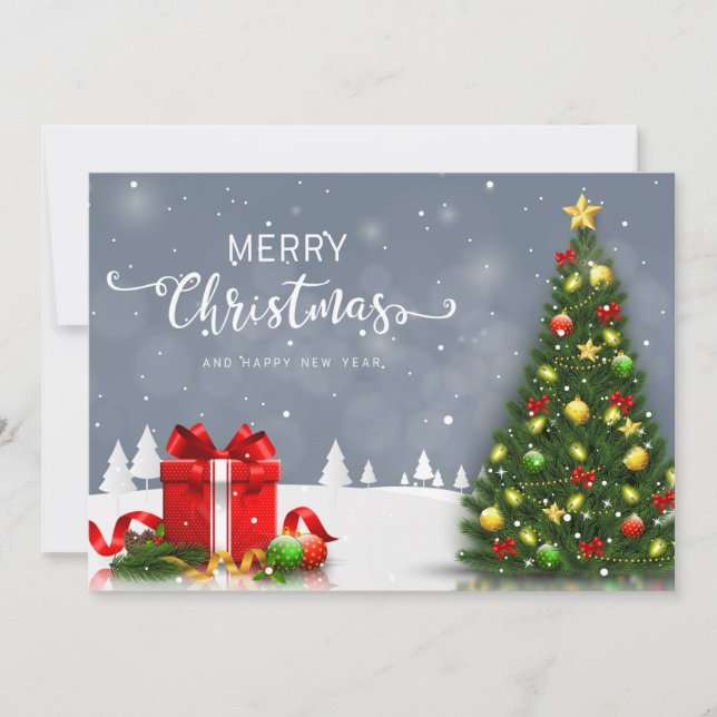 Feliz Navidad y Feliz Año Nuevo (Anverso)