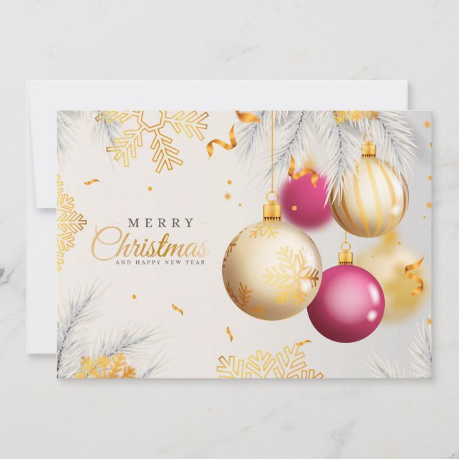 Feliz Navidad y Feliz Año Nuevo (Anverso)