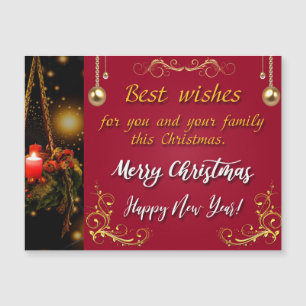 Feliz Navidad y feliz año nuevo