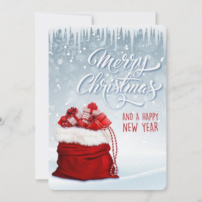Feliz Navidad y Feliz Año Nuevo (Anverso)