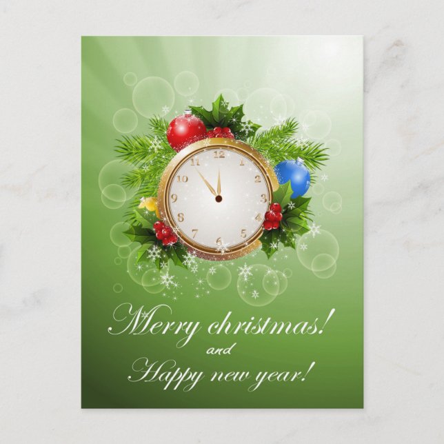 Feliz Navidad y Feliz Año Nuevo (Anverso)