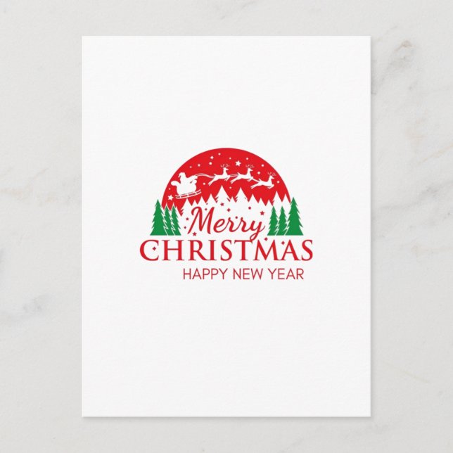 Feliz navidad y feliz año nuevo (Anverso)