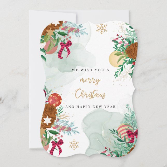 Feliz Navidad y Feliz Año Nuevo (Anverso)