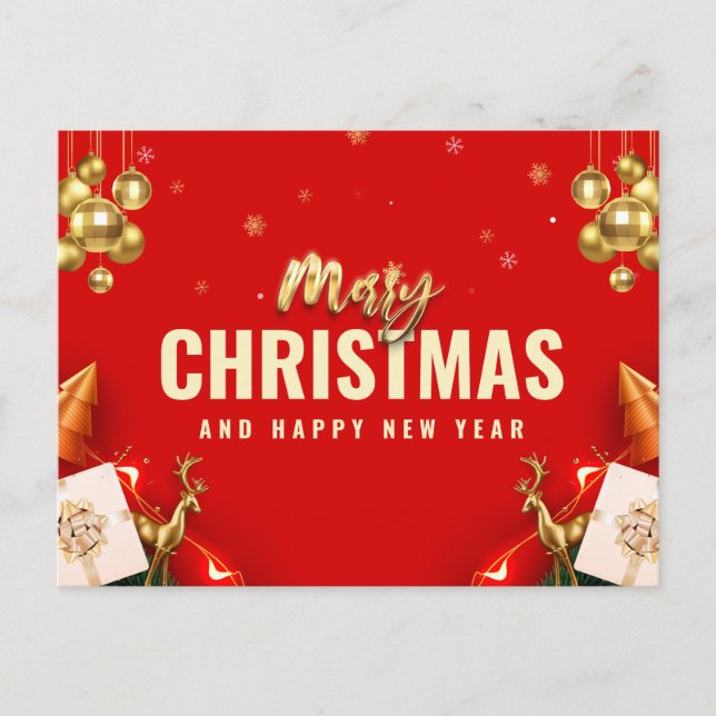 Feliz Navidad y Feliz Año Nuevo (Anverso)