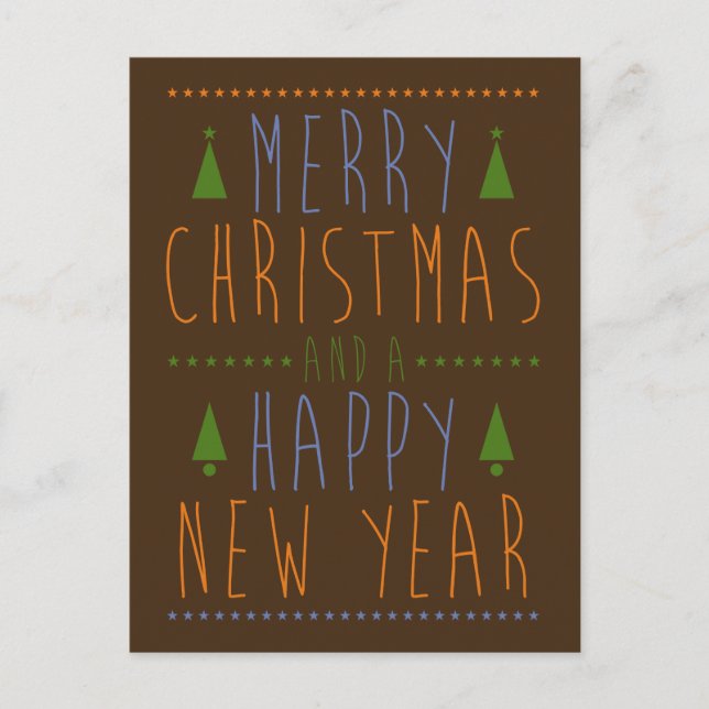 Feliz Navidad y Feliz Año Nuevo (Anverso)