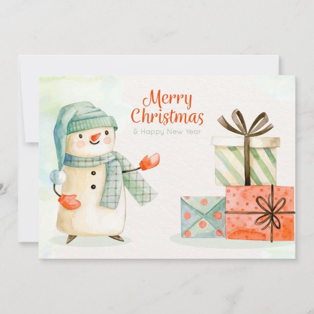 Feliz Navidad y Feliz Año Nuevo (Anverso)