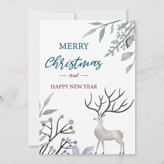 Feliz Navidad y Feliz Año Nuevo (Anverso)