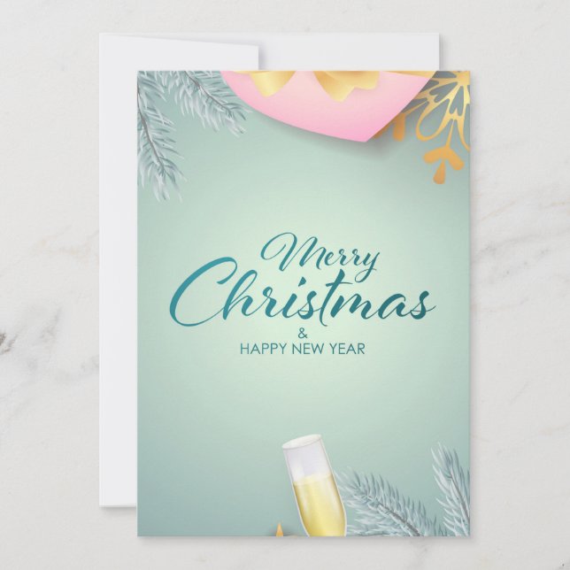 Feliz Navidad y Feliz Año Nuevo (Anverso)