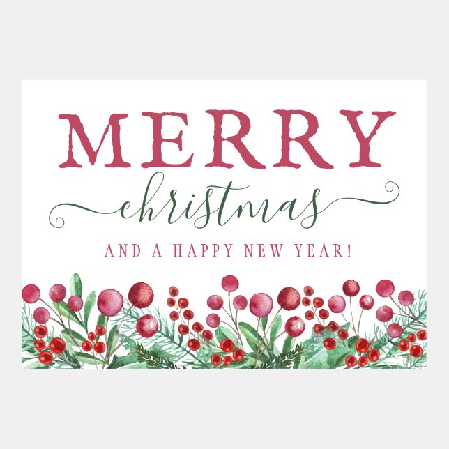 ¡Feliz Navidad y feliz año nuevo! (Anverso)