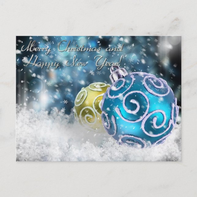 Feliz navidad y feliz año nuevo (Anverso)