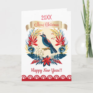 ¡Feliz Navidad y Feliz Año Nuevo! 2027 Pájaro Azul