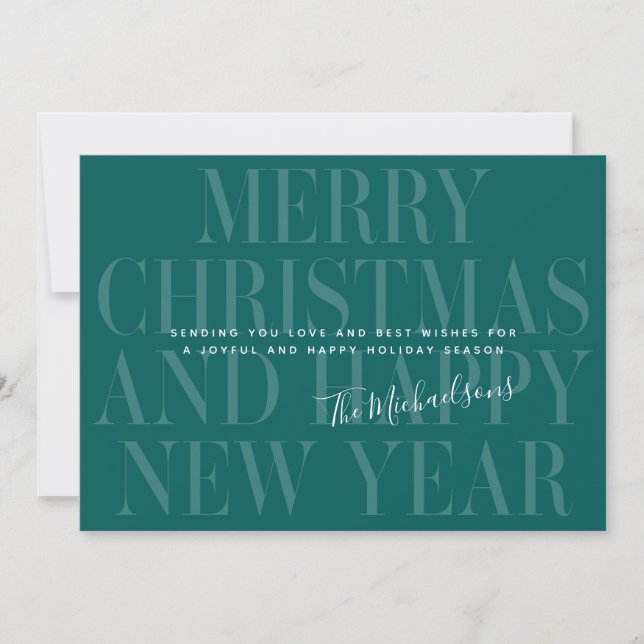 FELIZ NAVIDAD Y FELIZ AÑO NUEVO | Añadir una foto (Anverso)