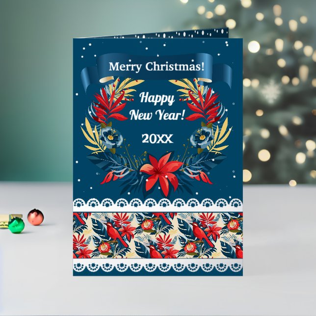 ¡Feliz Navidad y Feliz Año Nuevo! Ave azul 2025 (Vacaciones in situ 2)