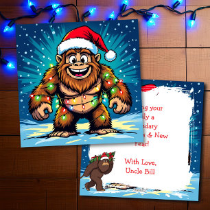 Feliz Navidad y Feliz Año Nuevo Bigfoot