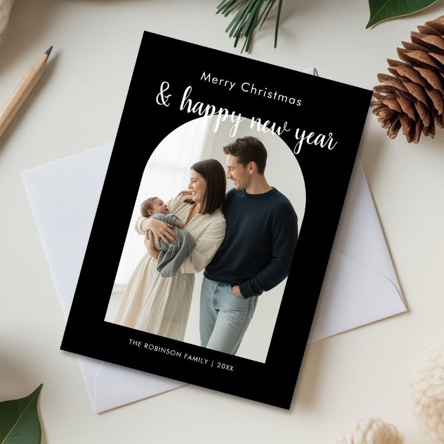 Feliz Navidad y feliz año nuevo, feliz tarjeta fam (Subido por el creador)