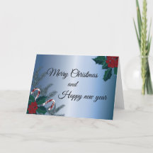 Feliz Navidad y Feliz Año Nuevo - Holly1