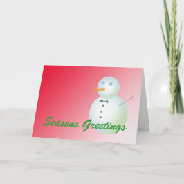 Feliz Navidad y feliz año nuevo, hombre de nieve