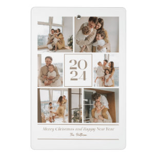 Feliz Navidad Y Feliz Año Nuevo Mini Portapapeles