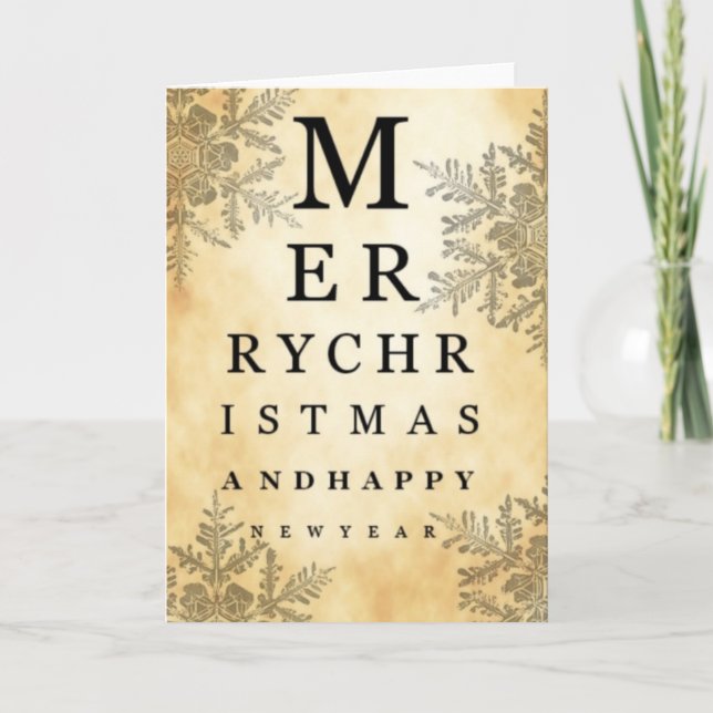 Feliz Navidad y Feliz Año Nuevo Tarjeta de Gráfica (Anverso)