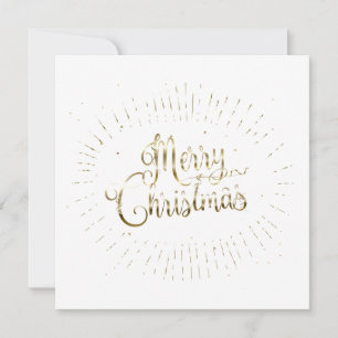 ¡Feliz Navidad y Feliz Año Nuevo! Tarjeta de oro X