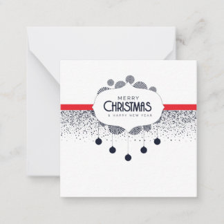 Feliz Navidad y Feliz Año Nuevo - Tarjeta de vacac