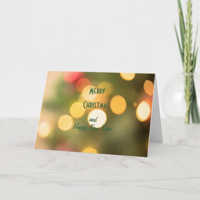 Feliz Navidad y Feliz Año Nuevo tarjetas de felici (Anverso)