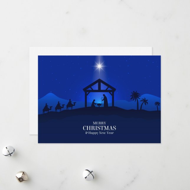 Feliz Navidad y feliz escena de la Natividad de Añ (Anverso/Reverso In Situ)