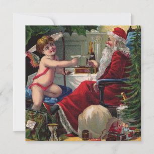 Feliz Navidad y feliz Invitación de Año Nuevo