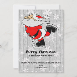 Feliz Navidad y feliz tarjeta de felicitación de A