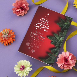 Feliz Navidad y feliz tarjeta de saludos de Año Nu