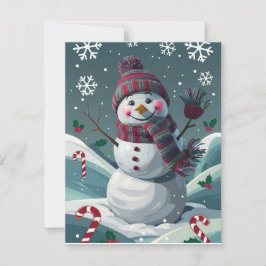 Feliz Navidad y feriados con tarjeta de felicitaci