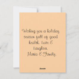 Feliz Navidad y feriados con tarjeta de felicitaci