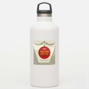 Feliz Navidad y gracias Pegatina de Navidad