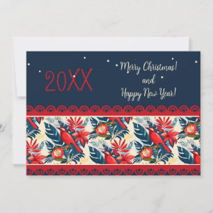 ¡Feliz Navidad y próspero Año Nuevo! 20XX Blue Bir