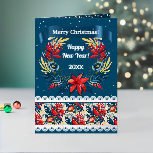 Feliz Navidad y próspero Año Nuevo. Blue Bird 2025