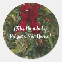 Feliz Navidad y próximo año nuevo, Pegatina