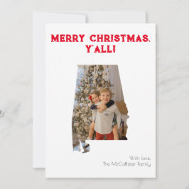 Feliz Navidad Y todos Rojo Foto Estatal Alabama