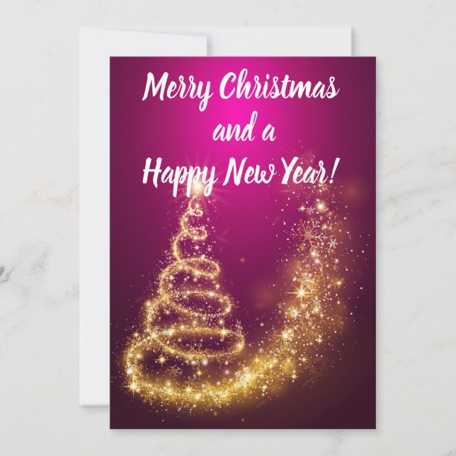 Feliz Navidad y un Feliz Año Nuevo! (Anverso)