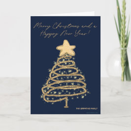 Feliz Navidad y un Feliz año nuevo. Personalizable