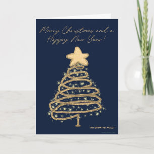 Feliz Navidad y un Feliz año nuevo. Personalizable