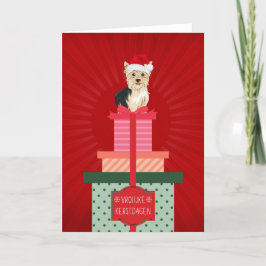 Feliz Navidad Yorkie Perro Regalos Navidad