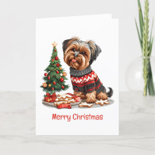 Feliz Navidad Yorkshire Terrier Dogs