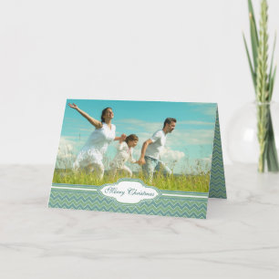 Feliz Navidad Zig Zag Pattern Your Photo