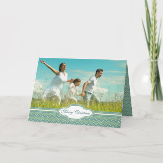 Feliz Navidad Zig Zag Pattern Your Photo