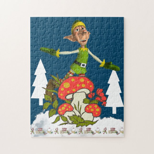 Feliz Navidades De Puzzle Christmas Elf, De ABC (Vertical)