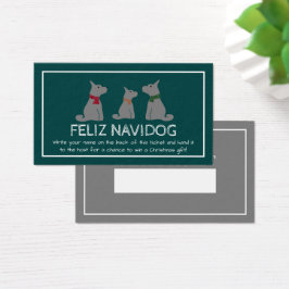 Feliz Navidog, Navidades españoles Raffle Ticket