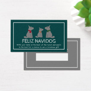 Feliz Navidog, Navidades españoles Raffle Ticket